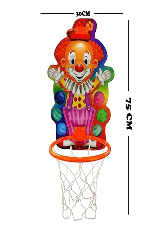 Fancy Agents Joker Basketball Set | Basket Ball Kit Set With Ring, Ball, Inflating Pin And Tie For Kids| Playing Indoor Outdoor Basket Ball| Basketball Portable Set| Toy Basketball, Multicolor - Image 4